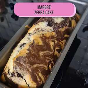 Plant Based Chocolate / Vanilla Zebra Cake