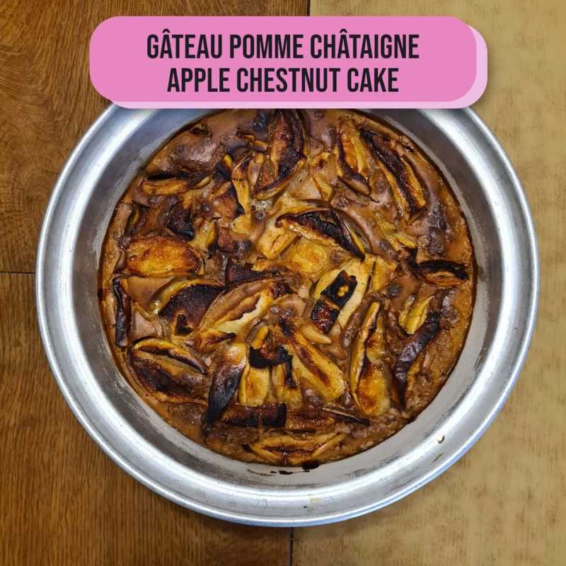Apple Chestnut Cake